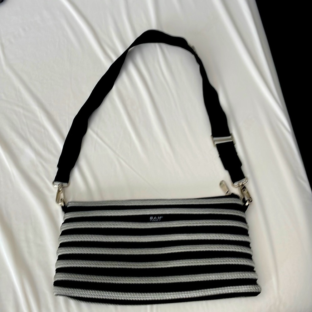 Black BAM bag. Black and silver.